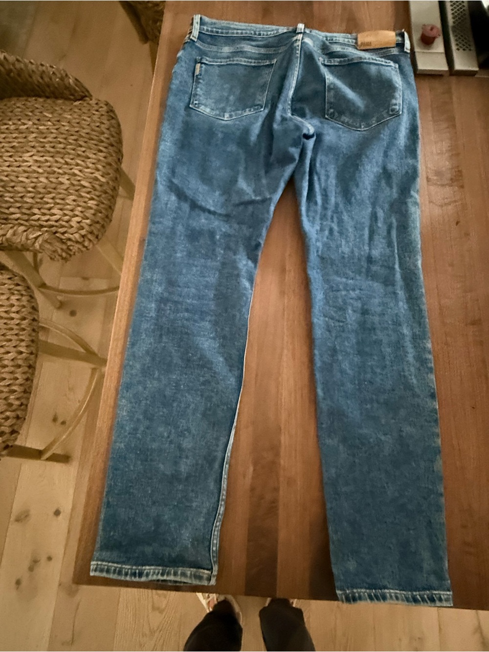 PAIGE Men's Straight-Leg Denim Jeans in Blue